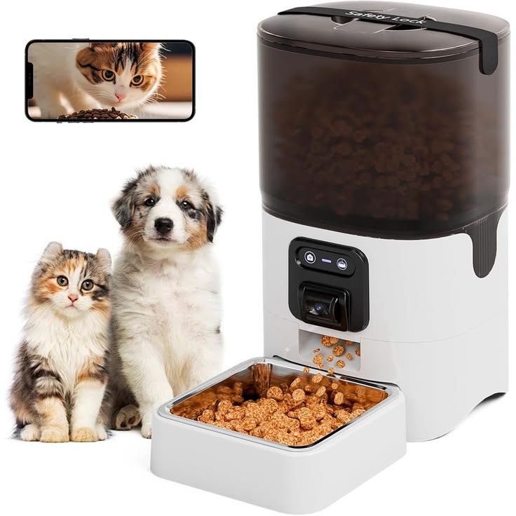 PAWTECH smart feeder pro-1080 HD camera with 2 way audio & appcontrol